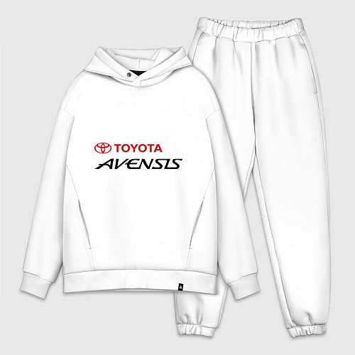 Мужской костюм оверсайз Toyota Avensis / Белый – фото 1