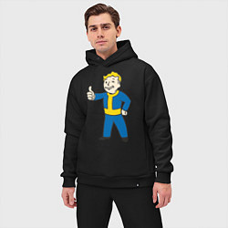 Мужской костюм оверсайз Fallout Boy, цвет: черный — фото 2