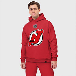 Мужской костюм оверсайз New Jersey Devils: Kovalchuk 17, цвет: красный — фото 2