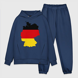 Мужской костюм оверсайз Германия (Germany) цвета тёмно-синий — фото 1