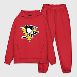 Мужской костюм оверсайз Pittsburgh Penguins, цвет: красный