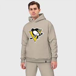 Мужской костюм оверсайз Pittsburgh Penguins, цвет: миндальный — фото 2
