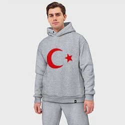 Мужской костюм оверсайз Турция, цвет: меланж — фото 2