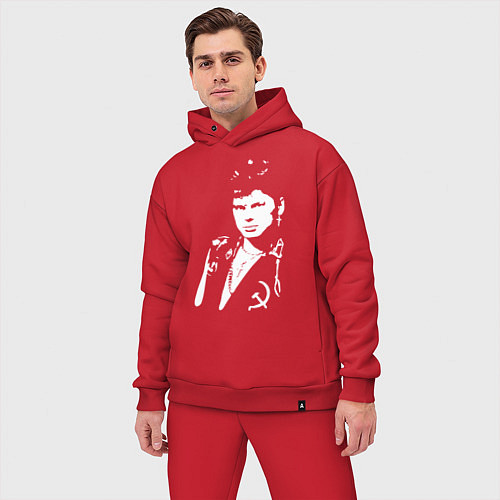 Мужской костюм оверсайз Юрий Клинских / Красный – фото 3