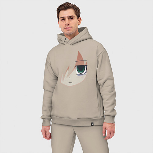 Мужской костюм оверсайз Tomoko Kuroki Face / Миндальный – фото 3