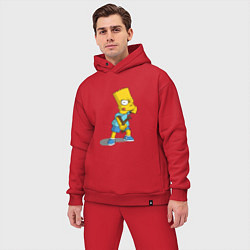 Мужской костюм оверсайз Bad Bart, цвет: красный — фото 2