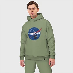 Мужской костюм оверсайз Tardis NASA, цвет: авокадо — фото 2