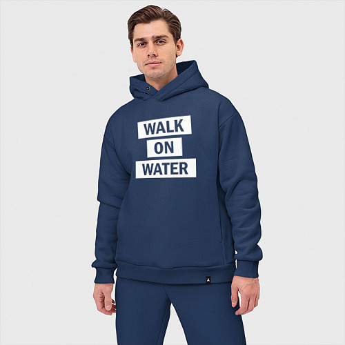 Мужской костюм оверсайз 30 STM: Walk on water / Тёмно-синий – фото 3