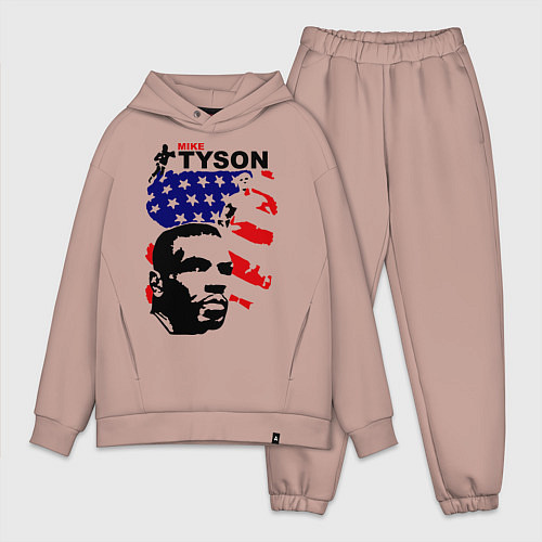 Мужской костюм оверсайз Mike Tyson: USA Boxing / Пыльно-розовый – фото 1