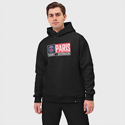 Мужской костюм оверсайз Paris Saint-Germain - New collections, цвет: черный — фото 2