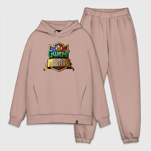 Мужской костюм оверсайз Гвинт / Пыльно-розовый – фото 1