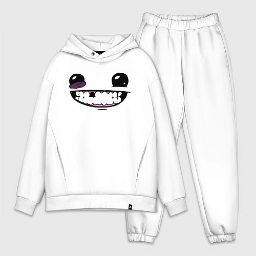 Мужской костюм оверсайз Super Meat Boy: Face / Белый – фото 1