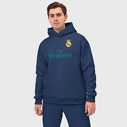 Мужской костюм оверсайз Real Madrid: Ronaldo 07, цвет: тёмно-синий — фото 2