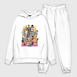 Мужской костюм оверсайз Archer, цвет: белый