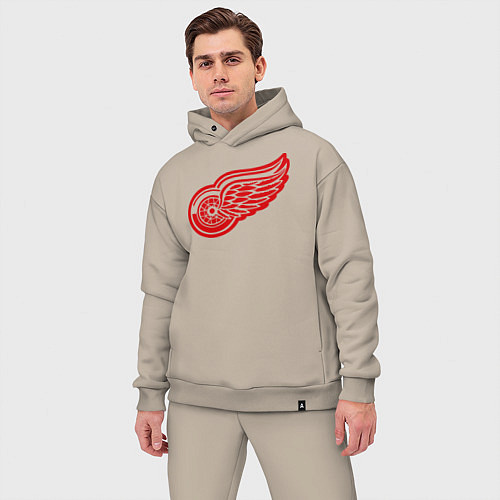 Мужской костюм оверсайз Detroit Red Wings: Pavel Datsyuk / Миндальный – фото 3