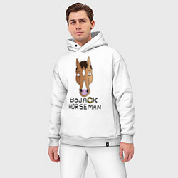 Мужской костюм оверсайз BoJack Horseman, цвет: белый — фото 2