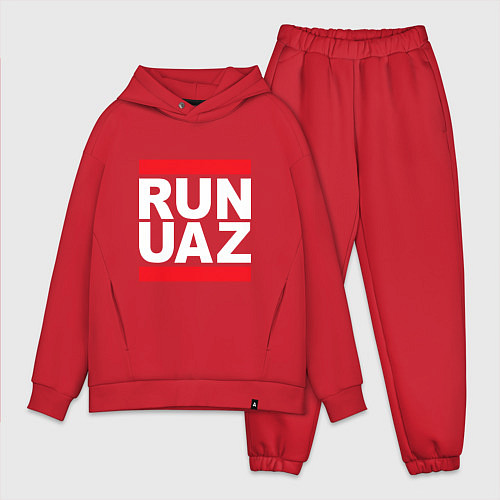 Мужской костюм оверсайз Run UAZ / Красный – фото 1