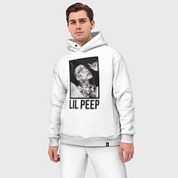 Мужской костюм оверсайз Lil Peep: Black Style, цвет: белый — фото 2