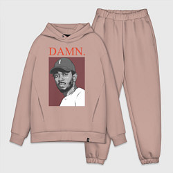 Мужской костюм оверсайз Kendrick Lamar: DAMN цвета пыльно-розовый — фото 1