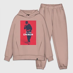 Мужской костюм оверсайз Slim Shady: Eminem, цвет: пыльно-розовый