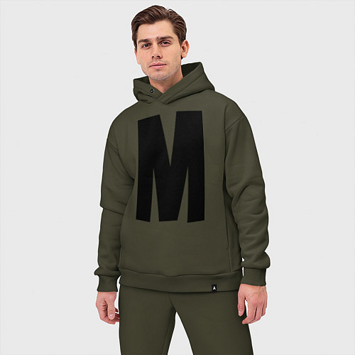 Мужской костюм оверсайз Мы(М) / Хаки – фото 3