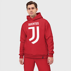 Мужской костюм оверсайз FC Juventus, цвет: красный — фото 2
