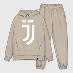 Мужской костюм оверсайз FC Juventus, цвет: миндальный
