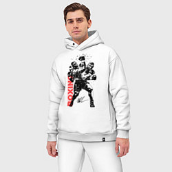 Мужской костюм оверсайз Майк Тайсон уворачивается, цвет: белый — фото 2