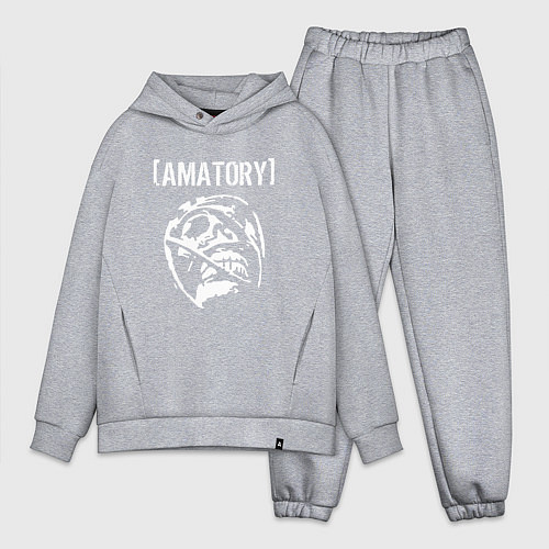 Мужской костюм оверсайз Amatory / Меланж – фото 1