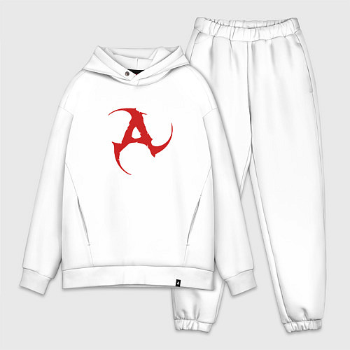 Мужской костюм оверсайз Amatory Sign / Белый – фото 1