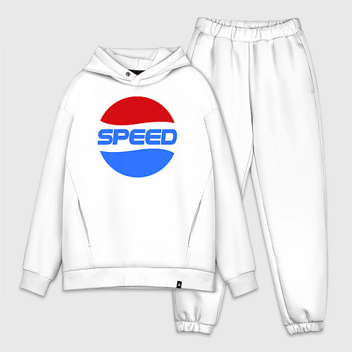 Мужской костюм оверсайз Pepsi Speed / Белый – фото 1