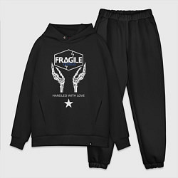 Мужской костюм оверсайз Fragile Express цвета черный — фото 1