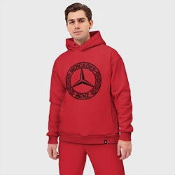 Мужской костюм оверсайз Mercedes-Benz, цвет: красный — фото 2