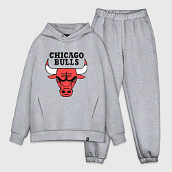 Мужской костюм оверсайз Chicago Bulls, цвет: меланж