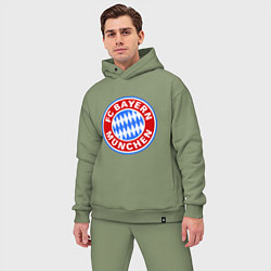Мужской костюм оверсайз Bayern Munchen FC, цвет: авокадо — фото 2