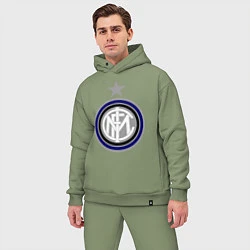 Мужской костюм оверсайз Inter FC, цвет: авокадо — фото 2