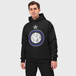 Мужской костюм оверсайз Inter FC, цвет: черный — фото 2