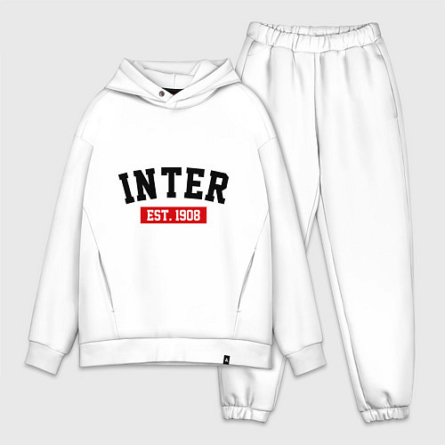 Мужской костюм оверсайз FC Inter Est. 1908 / Белый – фото 1