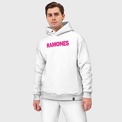 Мужской костюм оверсайз Ramones Boyband, цвет: белый — фото 2