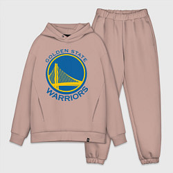 Мужской костюм оверсайз Golden state Warriors, цвет: пыльно-розовый