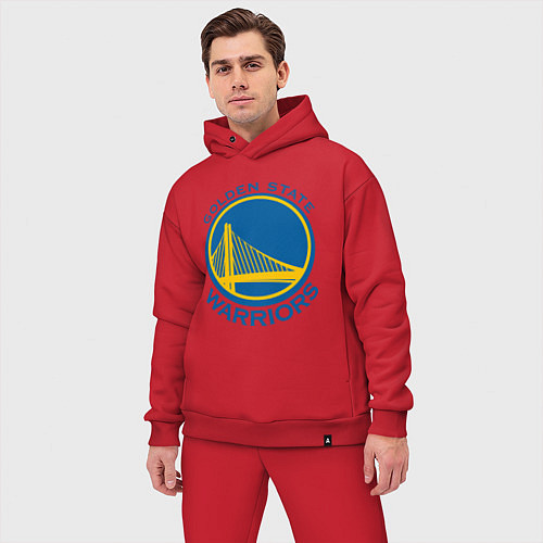 Мужской костюм оверсайз Golden state Warriors / Красный – фото 3