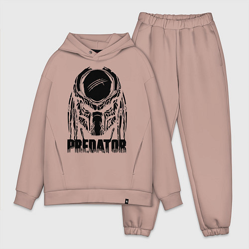 Мужской костюм оверсайз Predator Mask / Пыльно-розовый – фото 1