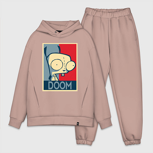 Мужской костюм оверсайз Doom Zim / Пыльно-розовый – фото 1