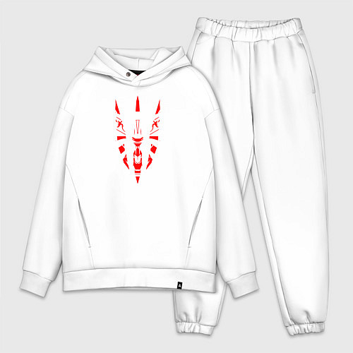 Мужской костюм оверсайз Амулет ведьмака / Белый – фото 1