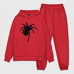 Мужской костюм оверсайз Черный паук, цвет: красный