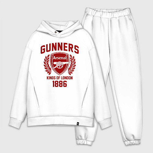 Мужской костюм оверсайз Arsenal: Kings of London / Белый – фото 1