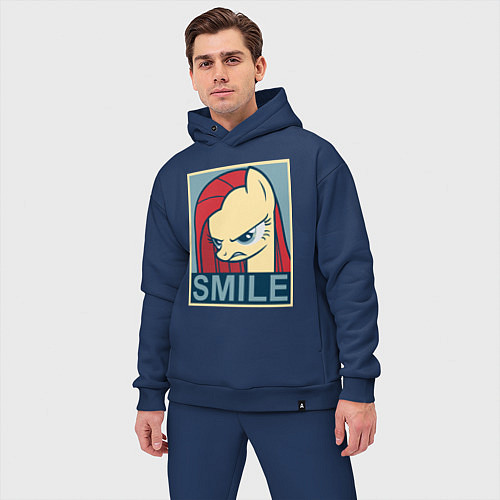 Мужской костюм оверсайз MLP: Smile / Тёмно-синий – фото 3