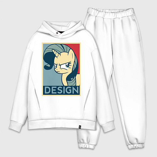 Мужской костюм оверсайз MLP: Design / Белый – фото 1