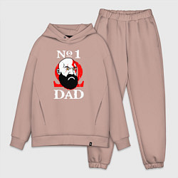 Мужской костюм оверсайз Dad Kratos, цвет: пыльно-розовый