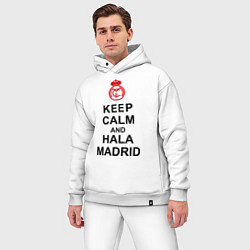 Мужской костюм оверсайз Keep Calm & Hala Madrid, цвет: белый — фото 2